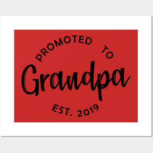 Promoted To Grandpa 2019 Posters and Art